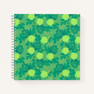 Fette Rose, grünes Gold Notizblock