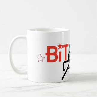 "Fette Rote Grüne Bitcoin Bullenmarkt Design" Kaffeetasse