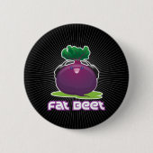 Fette rote Rübe Button (Vorderseite)