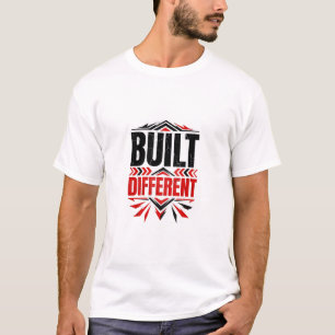 Fette rote schwarze inspirierende Grafikdesign T-Shirt