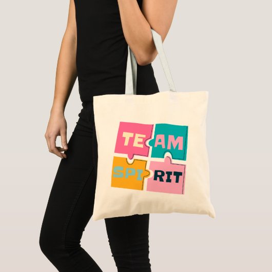 Fette Sans-Serif-Einfach-Tragetasche | Teamgeist Tragetasche (Vorderseite (Produkt))