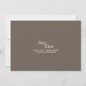 Fette Save-the-Date-Karte mit Und-Zeichen Save The Date (Rückseite)