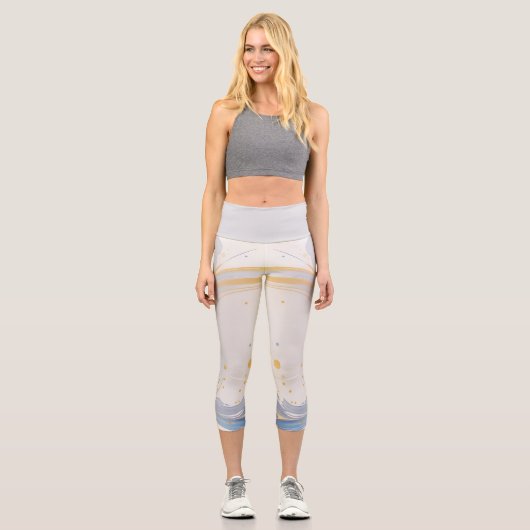 Fette Schlaganfälle Entdecken Sie die besten Leggi Capri Leggings (Vorderseite)