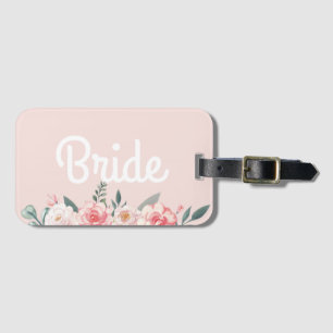 Fette Schrift einfache florale moderne einfache Br Gepäckanhänger