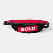 FETTE SCHRIFTART Fanny Pack Bauchtasche (Vorderseite)