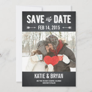 Fette Schultafel Save The Date Karten