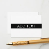 Fette Schwarz-Weiß-Streifen bearbeitbarer Text