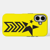 Fette schwarze geometrische Sterne Case-Mate iPhone Hülle (Rückseite (Horizontal))
