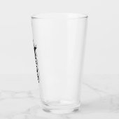Fette schwarze geometrische Sterne Glas (Links)
