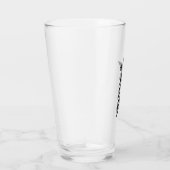 Fette schwarze geometrische Sterne Glas (Rechts)