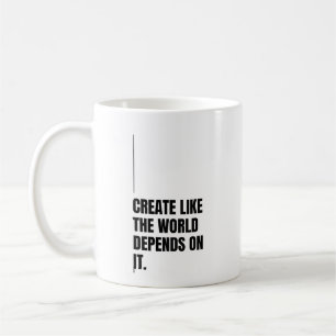 Fette schwarze Typografie Artist Changemakers Mäch Kaffeetasse
