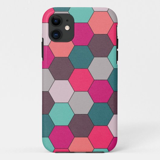 Fette Sechsecke Case-Mate iPhone Hülle (Rückseite)
