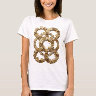 Fette silberne GOLDENE RINGE Kundendesign T-Shirt