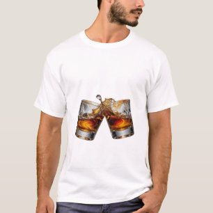 Fette Silver WHISKY SPLASH Grafik T-Shirt
