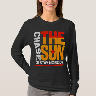 Fette Streetwear-Mode Jagd dem Sonnenuntergang für T-Shirt