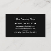 Fette Streifen mit mehrfarbigen Streifen Visitenkarte (Rückseite)