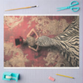 Fette Streifen, raffinierte Lady, Damask Patina Seidenpapier (Basteln)