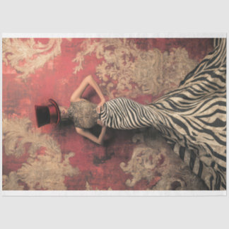 Fette Streifen, raffinierte Lady, Damask Patina Seidenpapier