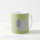 Fette Tabby-Katzen-Tasse Kaffeetasse (VorderseiteRechts)
