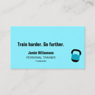 Fette Tagline für Personal Trainer QR Elektrisches Visitenkarte