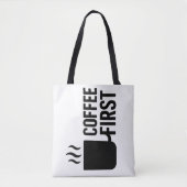 Fette Tasse mit Dampf-Tote-Bag-Design Tasche (Vorderseite)