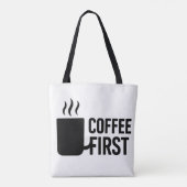 Fette Tasse mit Dampf-Tote-Bag-Design Tasche (Rückseite)