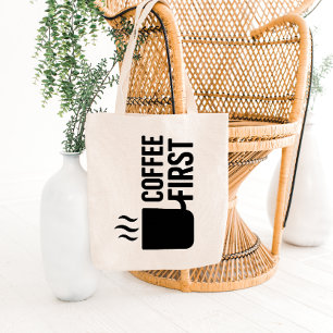 Fette Tasse mit Dampf-Tote-Bag-Design Tragetasche
