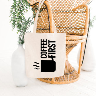 Fette Tasse mit Dampf-Tote-Bag-Design Tragetasche