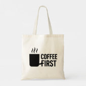 Fette Tasse mit Dampf-Tote-Bag-Design Tragetasche (Rückseite)