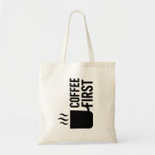 Fette Tasse mit Dampf-Tote-Bag-Design Tragetasche (Vorne)