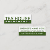 fette TEA HOUSE-Kundenbindung Treuekarte (Vorne/Hinten)
