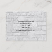 Fette Textrahmen Steine Einzigartig Moderne Berufl Visitenkarte (Rückseite)