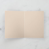 Fette Tomate auf blauer minimalistischer Kunst Karte (Innenseite)