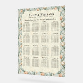 Fette Tulpenblatt-Strandhochzeit Acrylschild (Winkel)