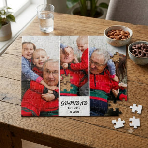Fette Typografie 3 Foto Opa Etabliert Puzzle