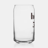 Fette Typografie Braune Moderne 50. Geburtstagsfei Dosenglas (Rechts)