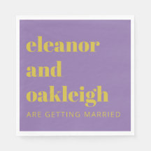 Fette Typografie Bright Lila Modern Wedding