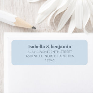 Fette Typografie Gletscherblau Moderne Hochzeit