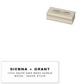 Fette Typografie Holz Rücksendeadresse Stempel (Stempel)