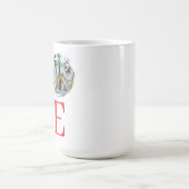Fette Typografie mit anpassbarem Bilderrahmen LOVE Kaffeetasse (Mittel)