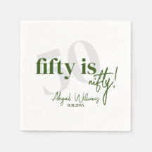 Fette Typografie mit Kalligrafie 50. Geburtstagspa