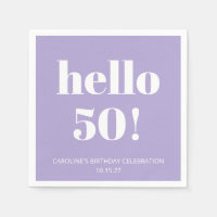 Fette Typografie Moderne Lavender Geburtstagsparty