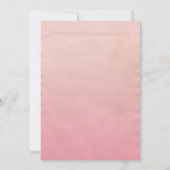 Fette Typografie Pink Moderne 50. Geburtstag Einladung (Rückseite)