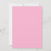 Fette Typografie Pink Orange Moderner 50. Geburtst Einladung (Rückseite)