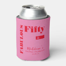 Fette Typografie Rosa Moderne 50. Geburtstag