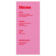 Fette Typografie, rosa und rote Hochzeit