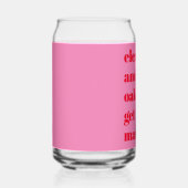 Fette Typografie Spaß Rosa Moderne Gastgeschenk Ho Dosenglas (Rechts)