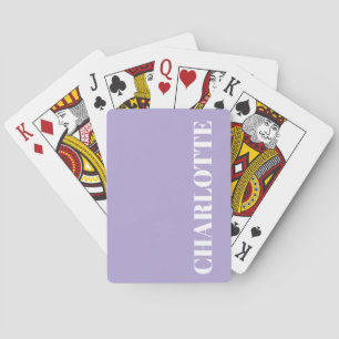 Fette Typografie Süß Violett Einfacher Benutzerdef Spielkarten