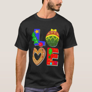 Fette Typografie Weihnachten, Liebe Weihnachten un T-Shirt