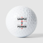 Fette Typografie Zitat Golfball (Vorderseite)